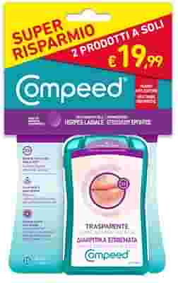 BIPACCO COMPEED TRATTAMENTO DELL'HERPES LABIALE 15 PEZZI + 15 PEZZI