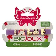 BJB010 BRACCIALE SILIC VIOLA GOLD PLATED