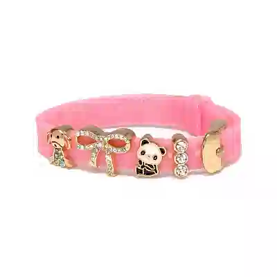 BJB013 BRACCIALE SILIC PINK GOLD PLATED