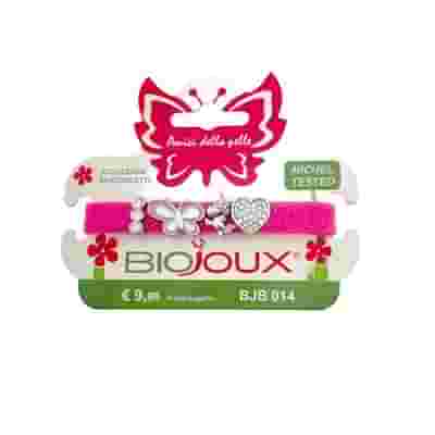 BJB014 BRACCIALE SILIC ROSA STAINLESS STEEL