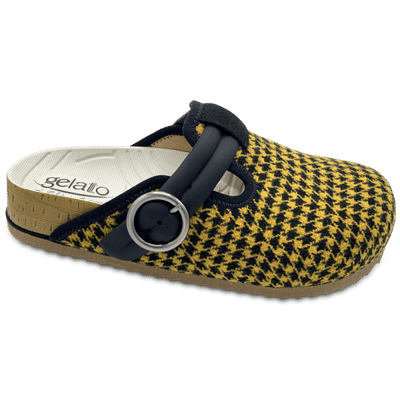 PLANTARE INDOSSABILE PUNTA CHIUSA WOODSTOCK SOFT 2,0 PIED DE POULE BROWN GIALLO/NERO 39/40