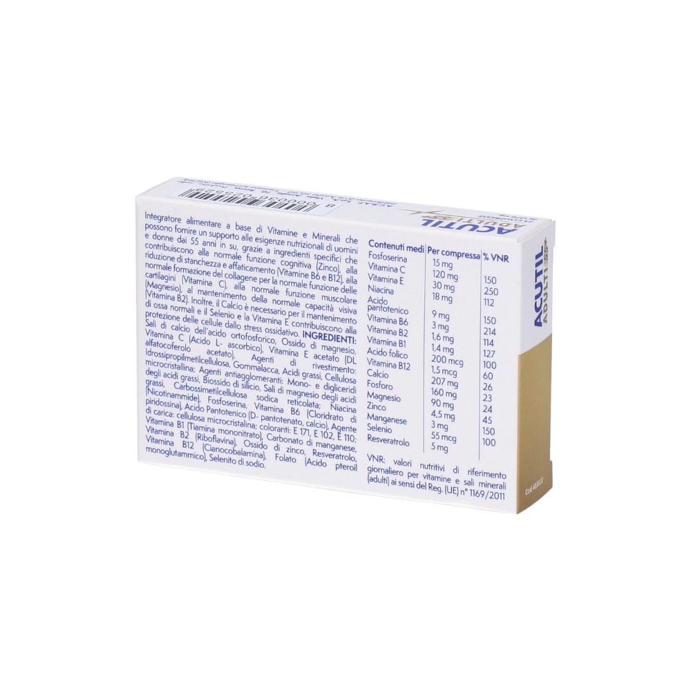 ACUTIL ADULTI 55+ 24 COMPRESSE IT | PROMOZIONE 50%
