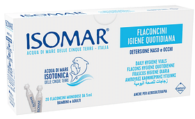 Isomar Soluzione Isotonica Acqua Mare Igiene Quotidiana 20 Flaconcini Monodose 5 Ml