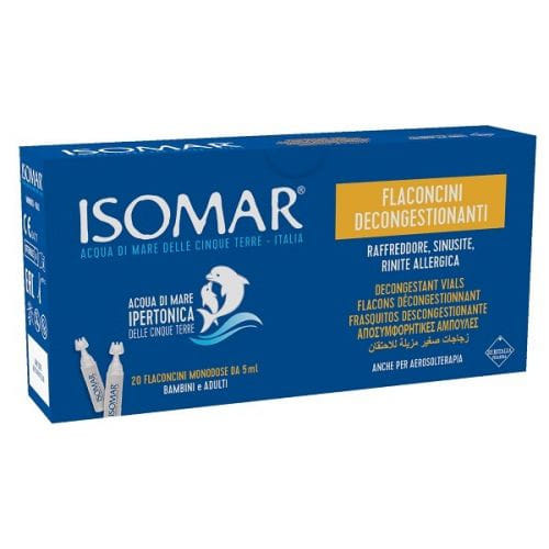 ISOMAR FLACONCINI DECONGESTIONANTI SOLUZIONE IPERTONICA 20 FLACONCINI 5 ML