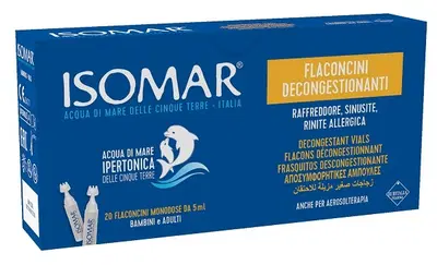 ISOMAR FLACONCINI DECONGESTIONANTI SOLUZIONE IPERTONICA 20 FLACONCINI 5 ML ISOMAR FLACONCINI DECONGESTIONANTI SOLUZIONE IPERTONICA 20 FLACONCINI 5 ML