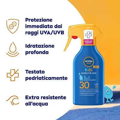 NIVEA SUN KIDS PROTECT & CARE TRIGGER FP30 270 ML NIVEA SUN KIDS PROTECT & CARE TRIGGER FP30 270 ML