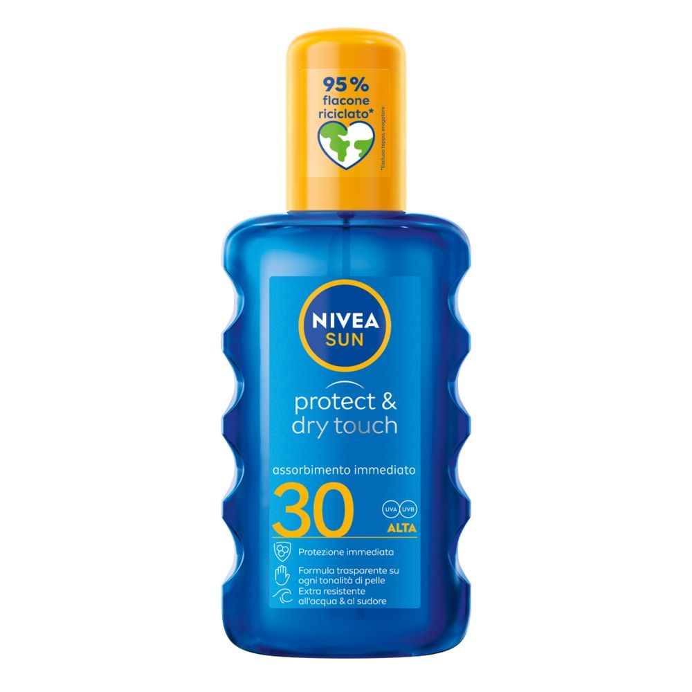 Nivea Sun Protect & Dry Touch Spray Fp30 200 Ml