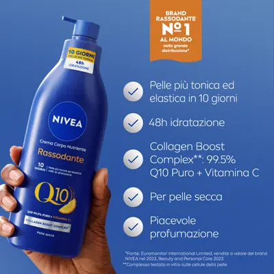 NIVEA LATTE NUTRIENTE RASSODANTE Q10 400 ML NIVEA LATTE NUTRIENTE RASSODANTE Q10 400 ML