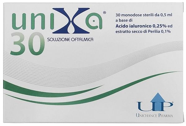 Unixa Gocce Oculari 30 Fiale 0,5 Ml