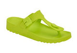 CALZATURA BAHIA FLIP-FLOP EVA WOMAN LIME GREEN TECNOLOGIA BIOPRINT MATERIALE EVA FODERA TOMAIA SFODERATO FODERA SOTTOPIEDE EVA 37 SS22