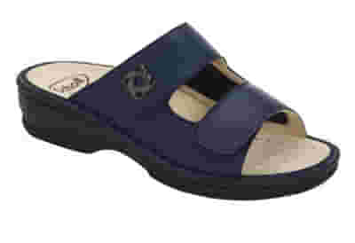 CALZATURA EMILIA ELASTIC LEATHER WOMAN NAVY BLUE TECNOLOGIA BIOPRINT MATERIALE PELLE FODERA TOMAIA SCAMOSCIATO FODERA SOTTOPIEDE PELLE SCAMOSCIATA 39 SS22