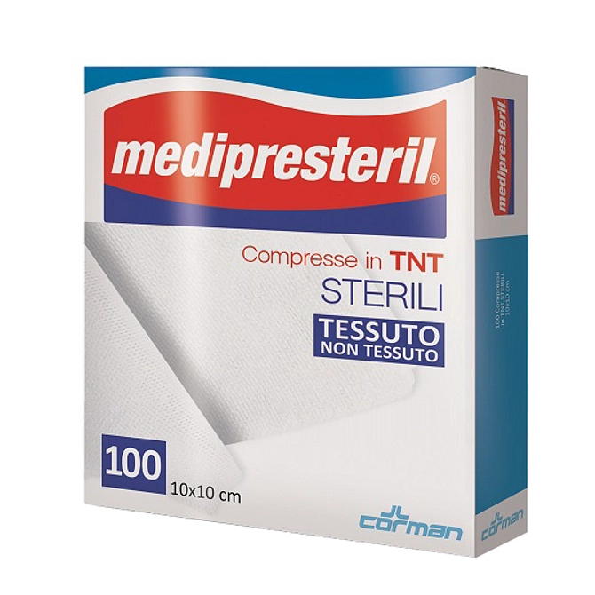 Garza Compressa Medipresteril Tnt 10 X10 Cm 100 Pezzi