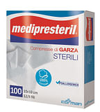 GARZA COMPRESSA MEDIPRESTERIL 12/8 FU 10X10CM 100 PEZZI