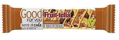 FRUITTELLA GOOD FOR YOU BARRETTA SEMI DI CHIA CARAMELLO & SALE DI SICILIA 36 G