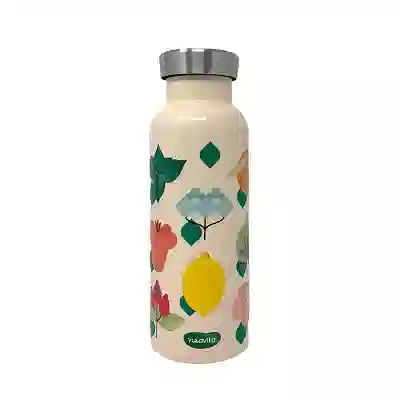 NEAVITA SPRING HAPPINESS BOTTIGLIA THERMOS IN ACCIAIO ARANCIONE DA 500 ML