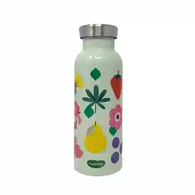 NEAVITA SPRING HAPPINESS BOTTIGLIA THERMOS IN ACCIAIO VERDE DA 500 ML
