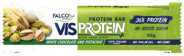 VIS PROTEIN BARRETTA PROTEICA CIOCCOLATO BIANCO E PISTACCHIO 50 G
