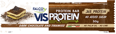 VIS PROTEIN BARRETTA PROTEICA CIOCCOLATO FONDENTE E TIRAMISU' 50 G