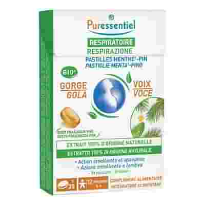 PURESSENTIEL PASTIGLIE GOLA VOCE MENTA PINO 44 G