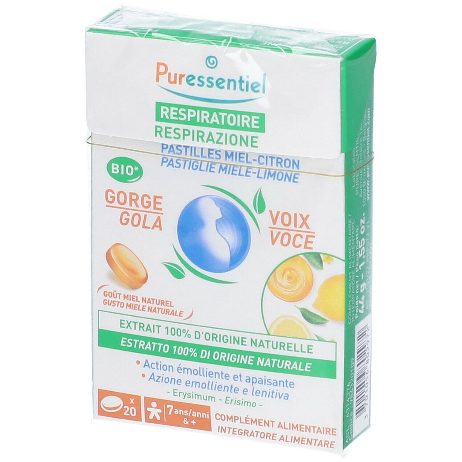 Puressentiel Pastiglie Gola Voce Miele Limone 44 G