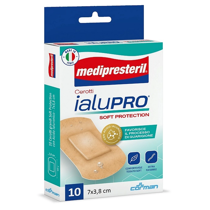 Medipresteril Cerotti Ialupro Soft Protection Super 7 X3,8 Cm 10 Pezzi