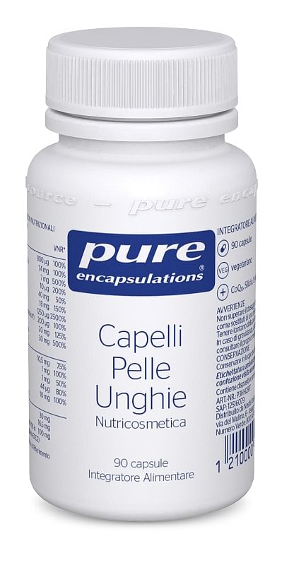 Pure Encapsulations Capelli Pelle Unghie 90 Capsule