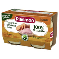 PLASMON OMOGENEIZZATI TACCHINO PATATE DOLCI 2 PEZZI DA 120 G