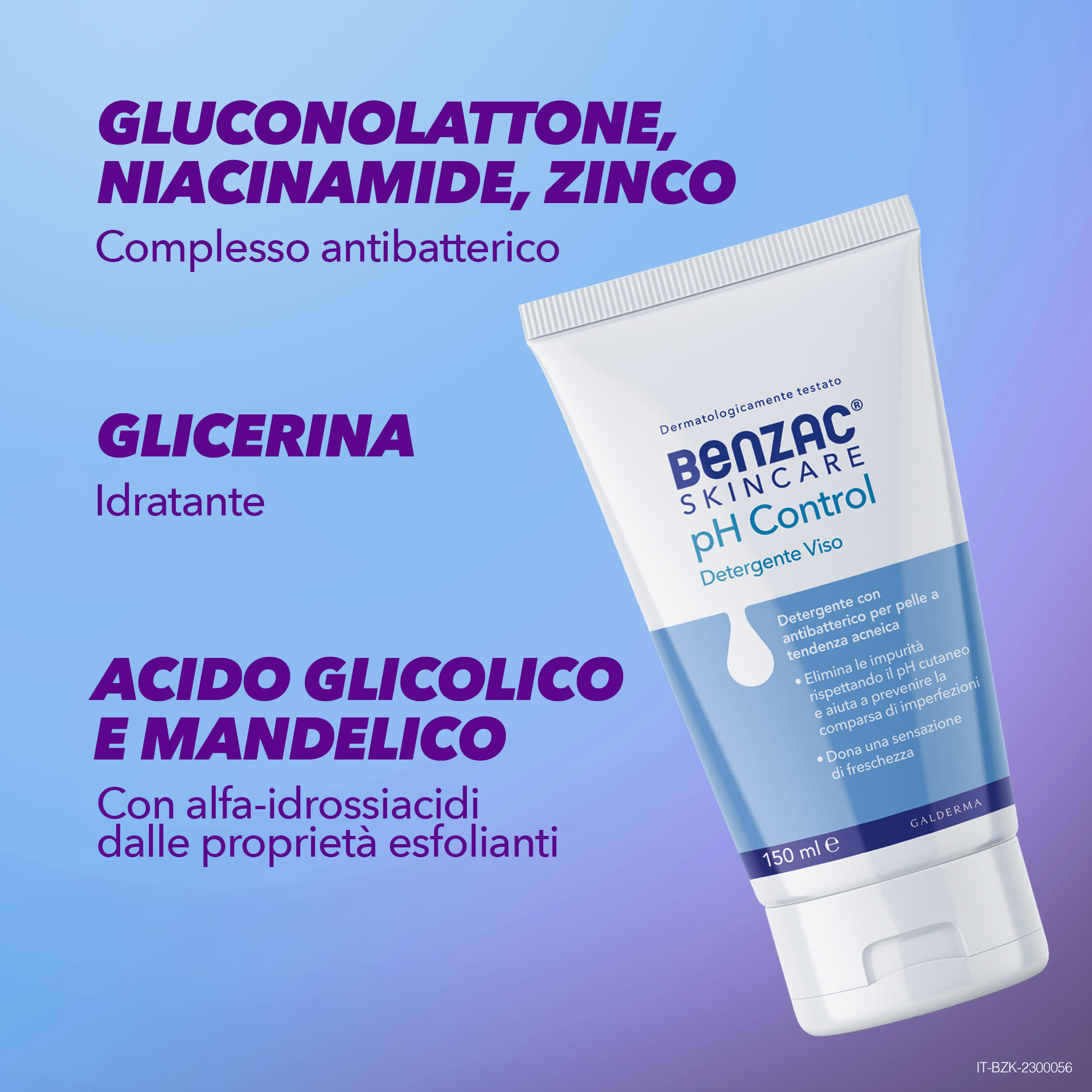 BENZAC SKINCARE PH CONTROL DETERGENTE VISO 150 ML