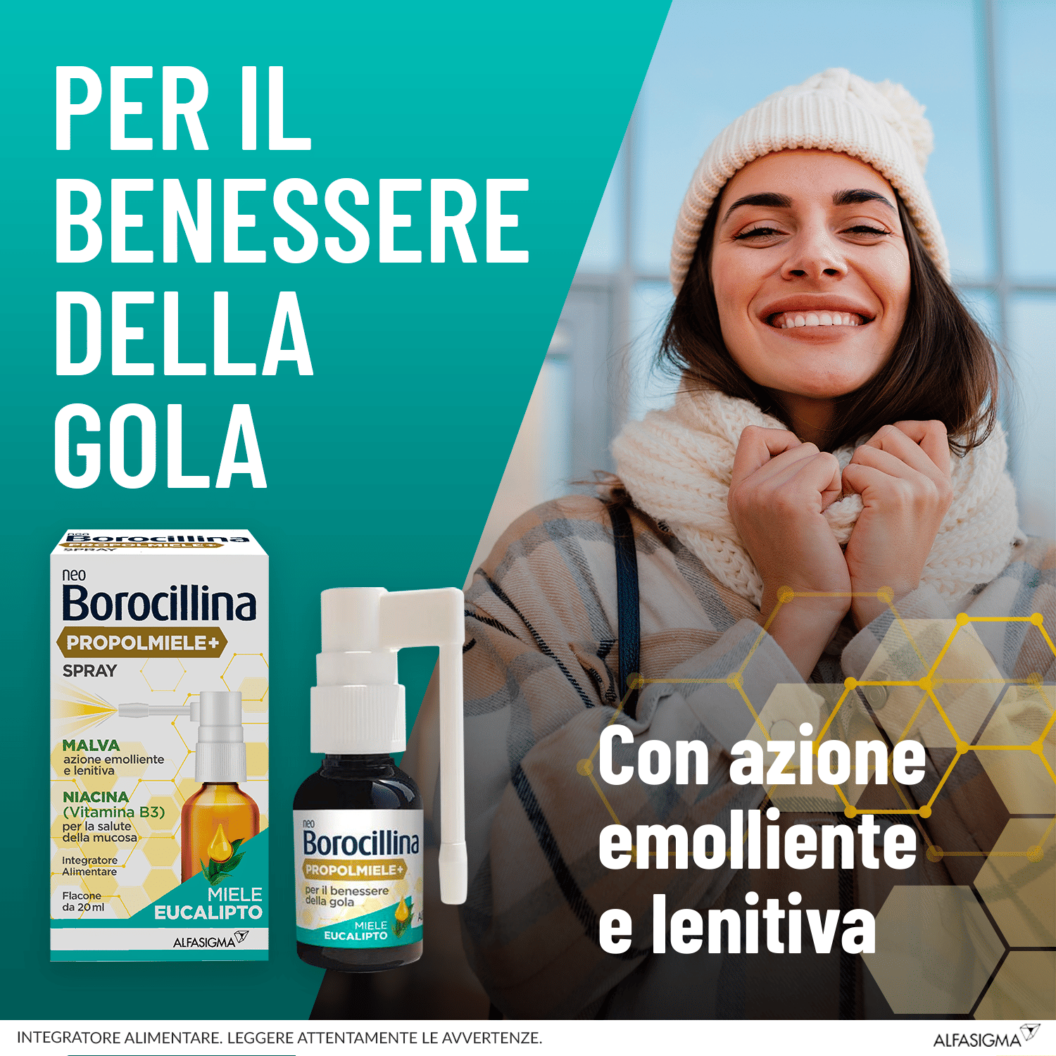 NEOBOROCILLINA PROPOLMIELE+ SPRAY MIELE EUCALIPTO 20 ML