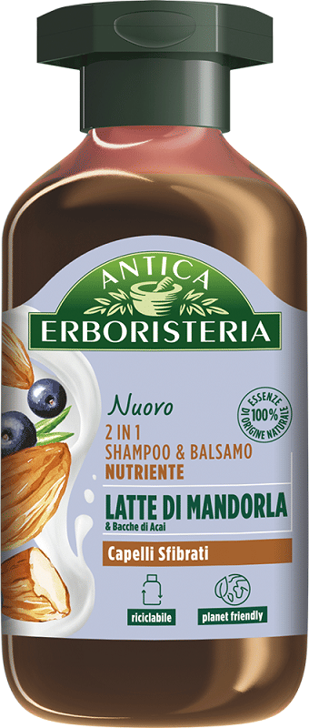 ANTICA ERBORISTERIA 2IN1 SHAMPOO LATTE DI MANDORLA 225 ML