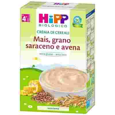 HIPP BIO CREMA CEREALI MAIS/GRANO SARACENO/AVENA 200 G