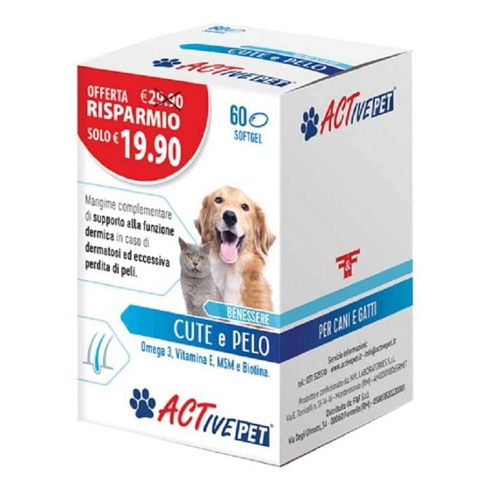 Active Pet Benessere Cute E Pelo 60 Softgel