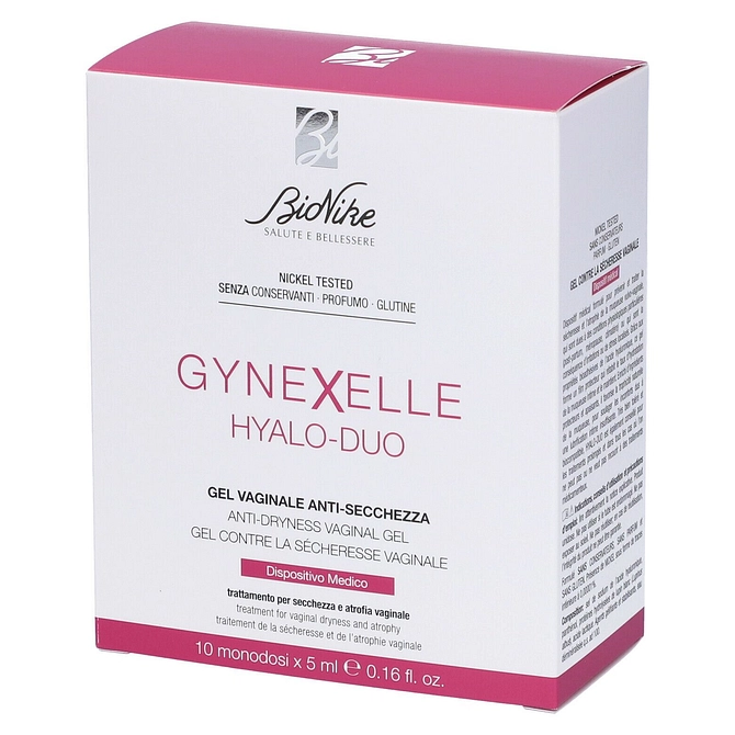 Gynexelle Hyalo Duo Gel Vaginale Anti Secchezza 10 Pezzi Da 15 Ml