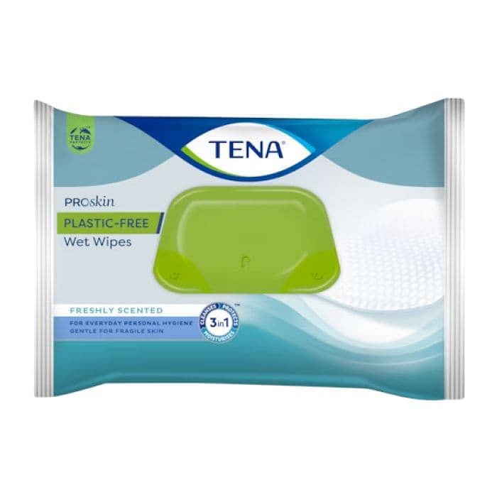 Tena Wet Wipes Plastic Free 48 Pezzi