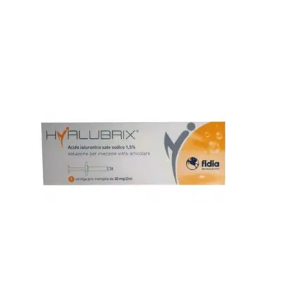 SIRINGA INTRA-ARTICOLARE HYALUBRIX ACIDO IALURONICO 1,5% 30 MG 2 ML NO ETO SIRINGA INTRA-ARTICOLARE HYALUBRIX ACIDO IALURONICO 1,5% 30 MG 2 ML NO ETO