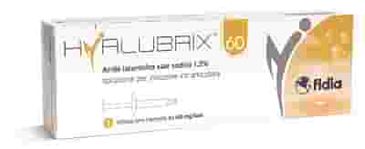 HYALUBRIX 60 SIRINGA INTRA-ARTICOLARE 60 MG ACIDO IALURONICO 4 ML NO ETO 5 PEZZI