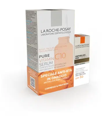 VITC10 SERUM 30 ML + ANTHELIOS AGE CORRECT SPF50 3 ML OMAGGIO VITC10 SERUM 30 ML + ANTHELIOS AGE CORRECT SPF50 3 ML OMAGGIO