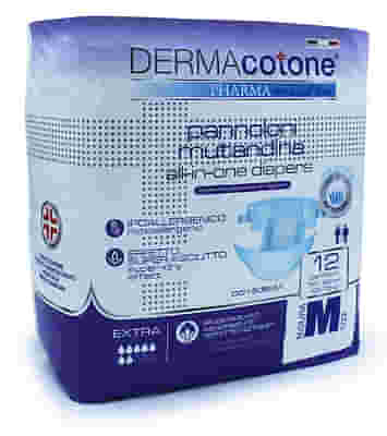 PANNOLONE MUTANDINA PER INCONTINENZA DERMACOTONE M 12 PEZZI