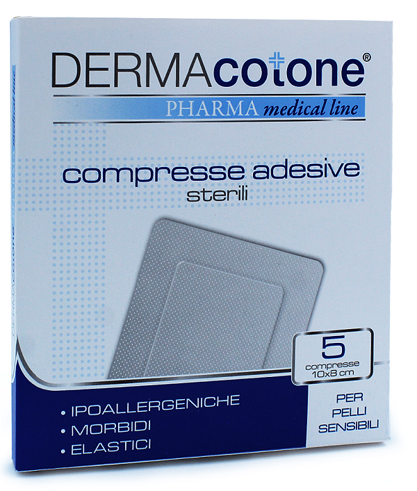 Compressa Adesiva Dermacotone 10 X8 Cm 5 Pezzi