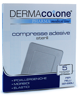 COMPRESSA ADESIVA DERMACOTONE 10X8 CM 5 PEZZI