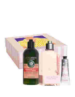 COFANETTO RILASSANTE 1 SHAMPOO RIPARATORE INTENSO 300 ML + 1 GEL DOCCIA FIORI DI CILIEGIO 250 ML + 1 CREMA MANI FIORI DI CILIEGIO 30 ML