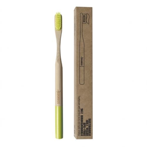 SPAZZOLINO BAMBOO SETOLE HARD LIME