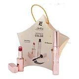 KIT NATALE 2022 DEFENCE COLOR NUTRI SHINE ROSSETTO BRILLANTE N210 ROUGE 3 ML + MASCARA 3D 11 ML