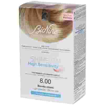 SHINE ON HIGH SENSITIVITY PLUS BIONDO CHIARO 8,00 RIVELATORE IN CREMA 75 ML + CREMA COLORANTE 50 ML