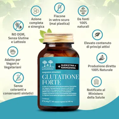 SALUGEA GLUTATIONE FORTE 60 CAPSULE SALUGEA GLUTATIONE FORTE 60 CAPSULE