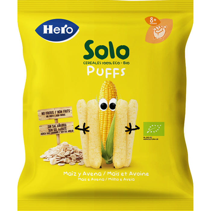 HERO SOLO SNACK PUFF AVENA MAIS 25 G