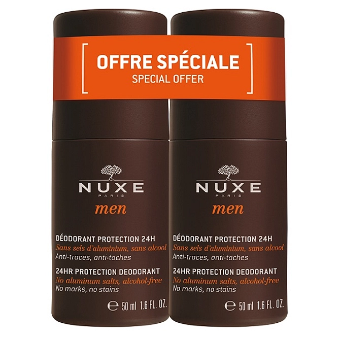 Nuxe Men Duo Deodorante Uomo Protezione 24 Ore 2 X 50 Ml