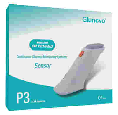 GLUNOVO P3 SENSORE SISTEMA DI MONITORAGGIO CONTINUO GLICEMIA 2 PEZZI