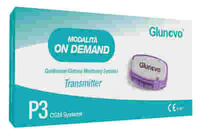 GLUNOVO P3 TRASMETTITORE SISTEMA DI MONITORAGGIO CONTINUO GLICEMIA