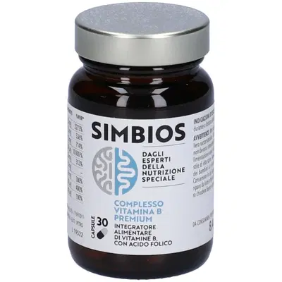 SIMBIOS COMPLESSO VITAMINA B PREMIUM 30 CAPSULE SIMBIOS COMPLESSO VITAMINA B PREMIUM 30 CAPSULE
